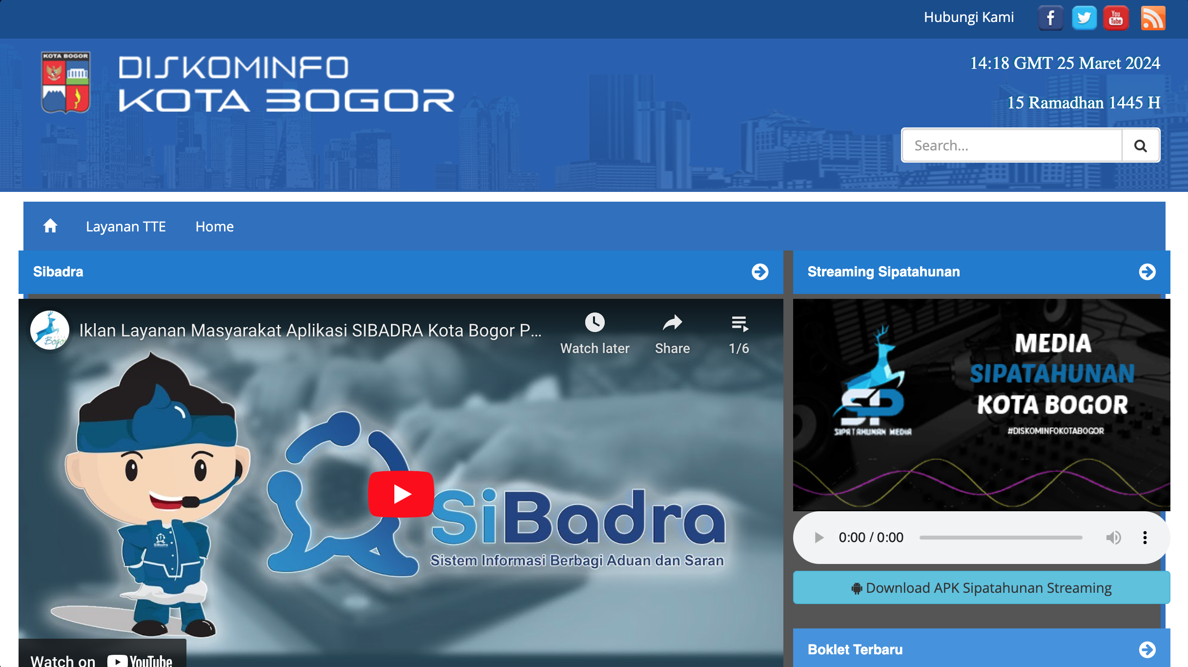 Image Diskominfo Kota Bogor Website